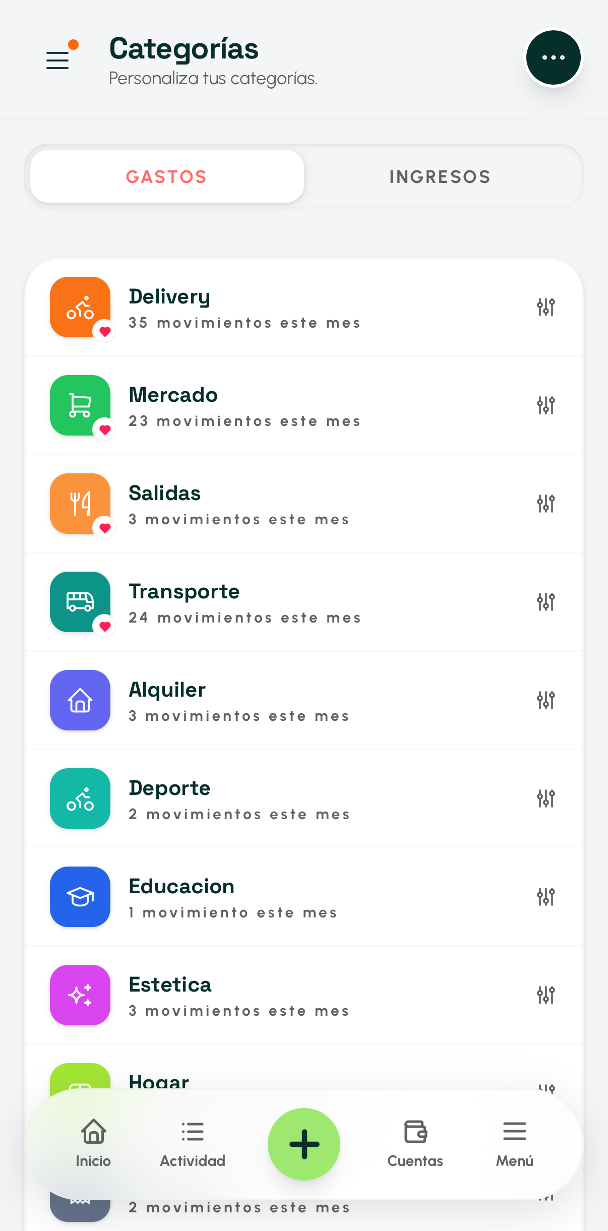 Categorías